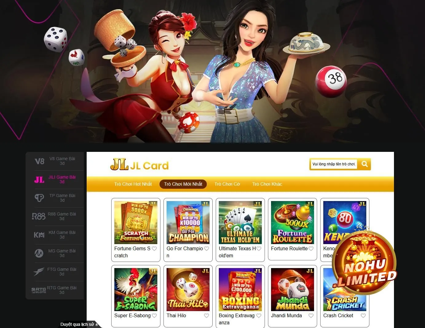 Các chủ đề game bài cũng như nội dung trò chơi khá phong phú